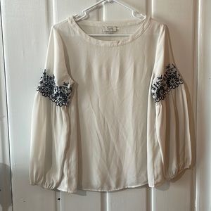 Beautiful white Loft long sleeve